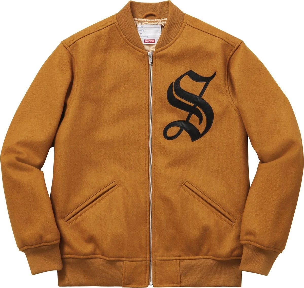 Old English Zip Varsity Jacket view 6